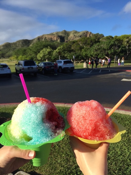 Honolulu's Rainbow Shaved Ice